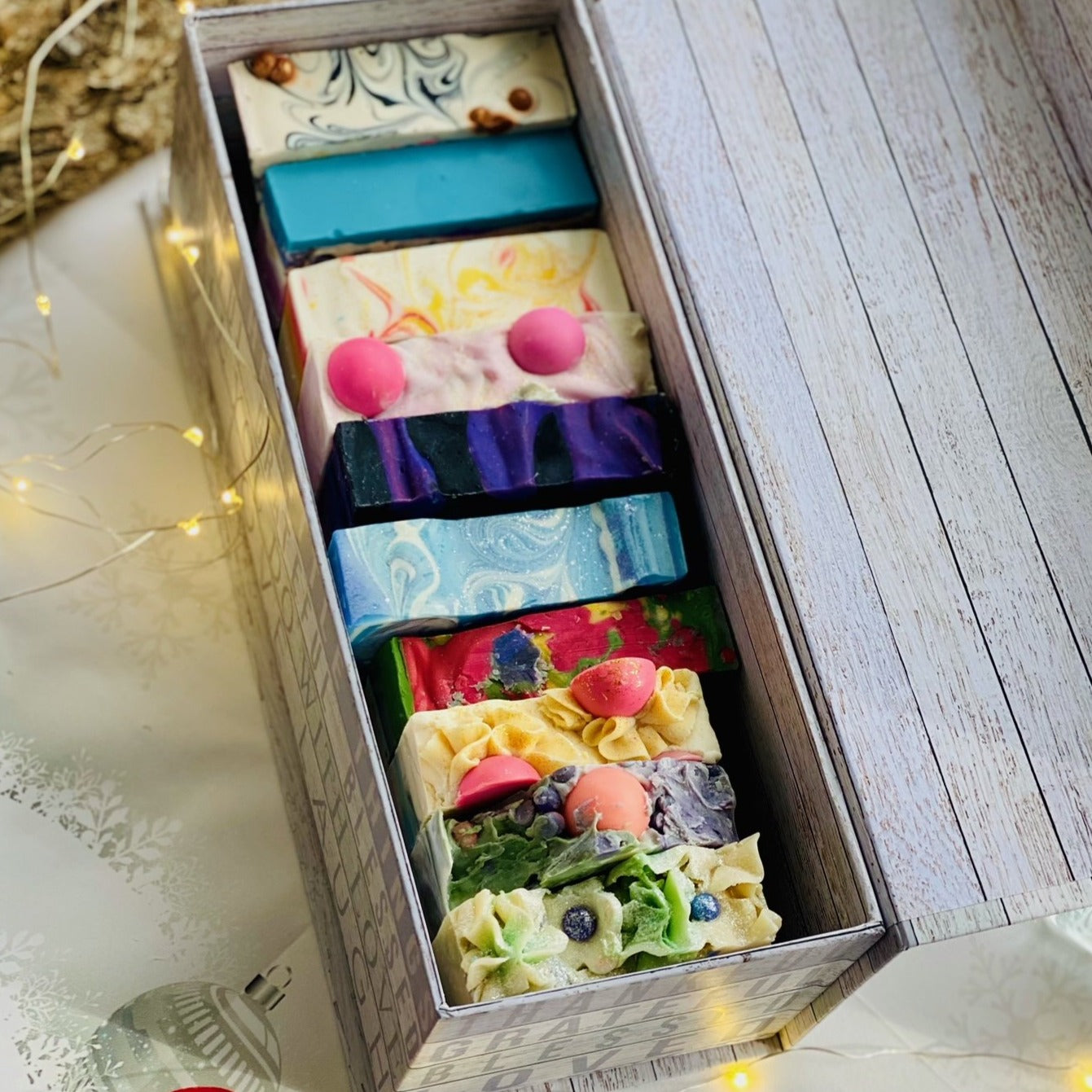 Gift box of 10 soaps – handmade soap gift set Beauty Gift Set Gift For Her